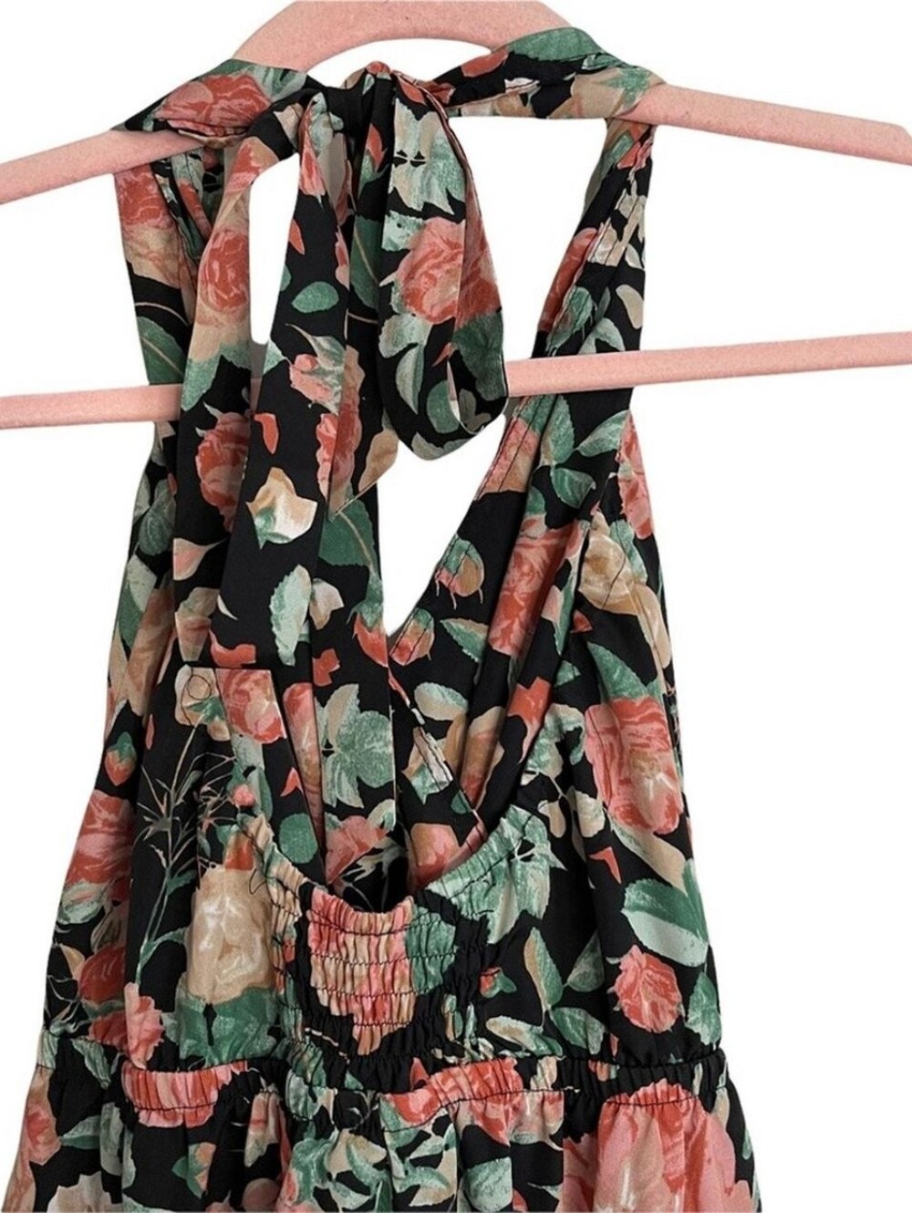Lovers + Friends Floral Halter Wide-Leg Jumpsuit - Size M - Picture 8 of 9